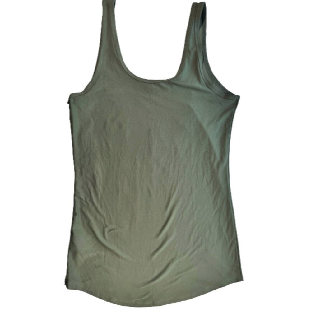 🌷 NEW - No Boundaries Green Bull Skull Floral Scoop Neck Tank - Picture 2 of 3